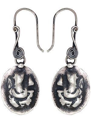 Sterling Ganesha Earrings