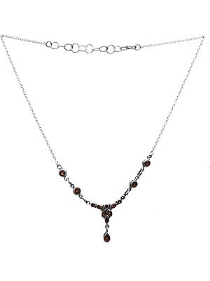 Faceted Garnet Necklace
