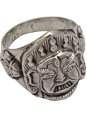 Sterling Mahakala Ring