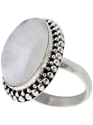 Rainbow Moonstone Ring