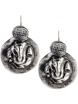 Sterling Ganesha Earrings