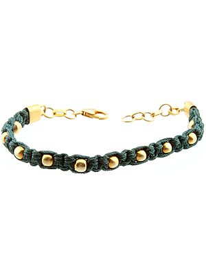 Sterling Gold Plated Bracelet with Knotted Rope