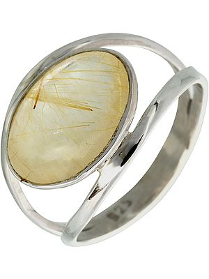 Rutilated Quartz Ring
