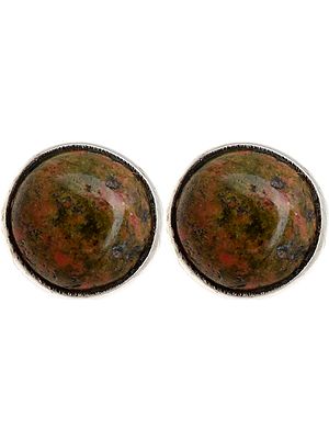 Ruby Zoisite Post Earrings