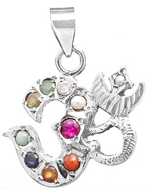 OM (AUM) Navaratna Pendant