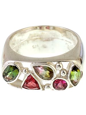 Faceted Tourmaline Ring
