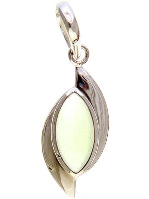Prehnite Marquis Pendant