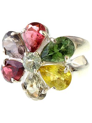 Faceted Tourmaline Ring