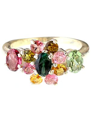 Faceted Tourmaline Ring