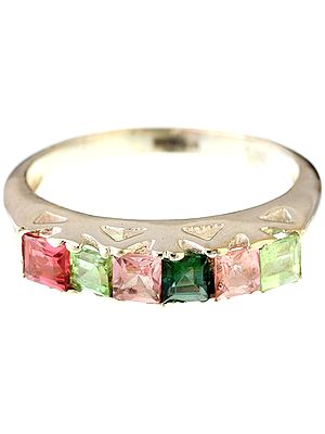 Faceted Tourmaline Ring
