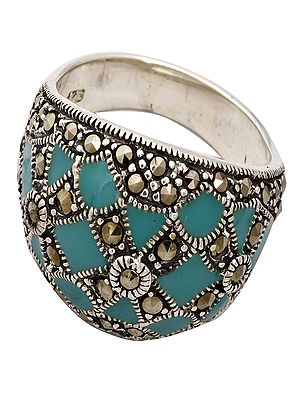 Marcasite Inlay Ring