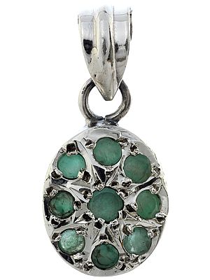 Faceted Emerald Pendant