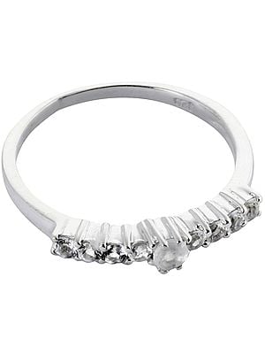 Faceted Crystal Ring | Sterling Silver Jewels