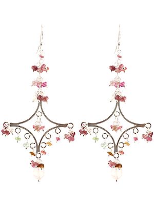 Faceted Pink Tourmaline Earrings