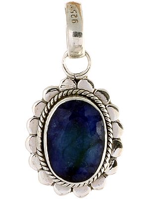 Faceted Sapphire Pendant