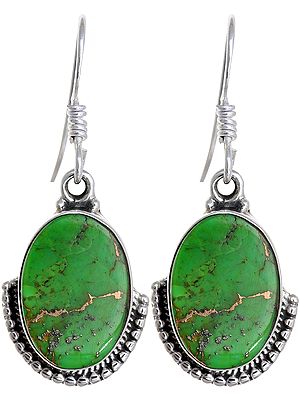 Green Mohave Turquoise Earrings