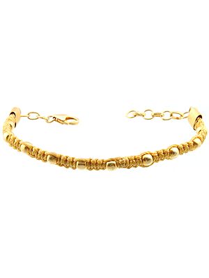 Gold Plated Knotted Rope Bracelet