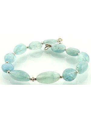 Aquamarine Nuggets Bracelet