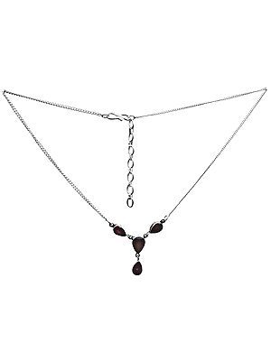 Faceted Garnet Necklace