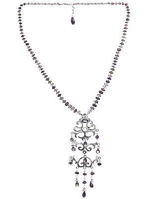 Faceted Iolite Necklace