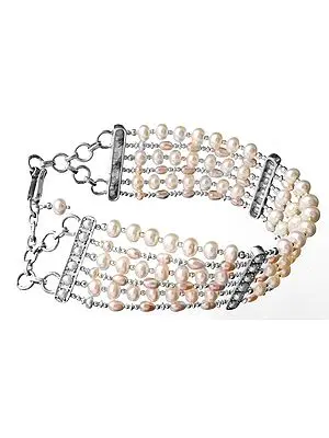 Six-Strand Pearl Bracelet