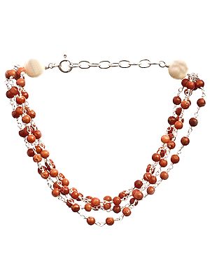 Coral Beaded Bracelet