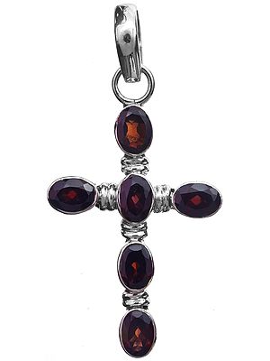 Faceted Garnet Pendant