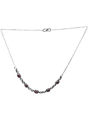Faceted Garnet Necklace