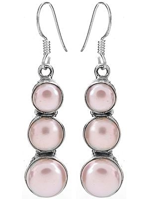 White Pearl Earrings