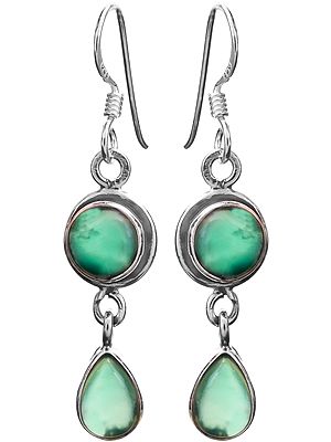 Green Onxy Earrings