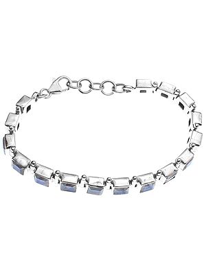 Sterling Silver Tops with Faceted Gems