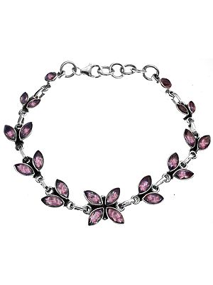 Faceted Amethyst Bracelet