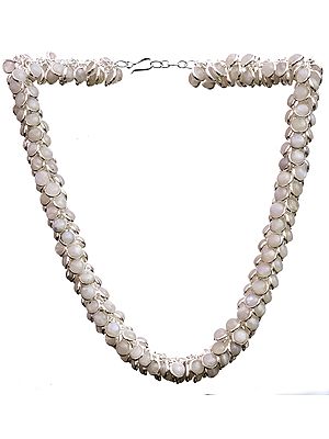 Rainbow Moostone Bunch Necklace