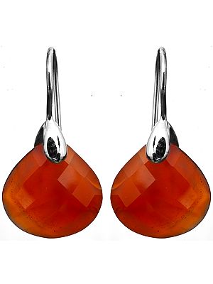 Faceted Carnelian Earrings