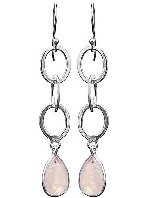 Faceted Rainbow Moonstone Earrings