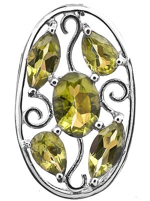 Faceted Peridot Pendant