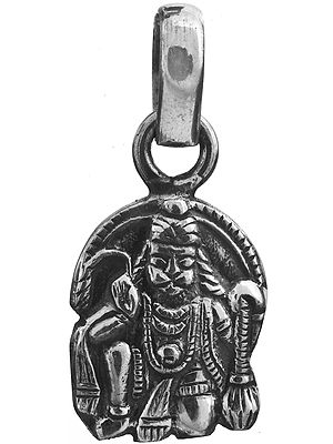 Sterling Lord Hanuman Pendant