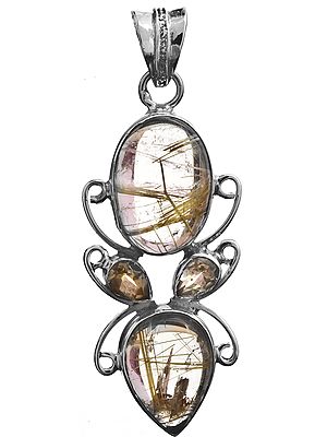 Twin Rutilated Quartz Pendant