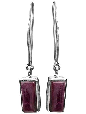Ruby Zoisite Earrings