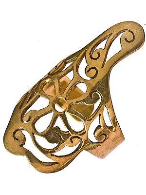 Sterling Gold Plated Lattice Flower Ring