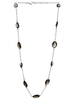 Faceted Smoky Quartz Necklace