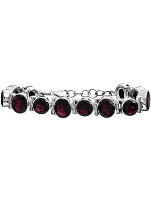 Faceted Garnet Bracelet