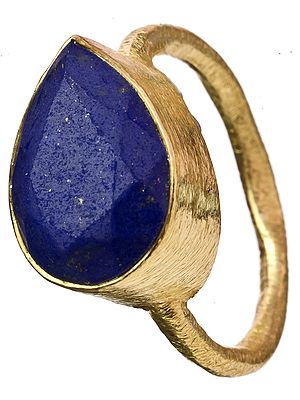 Lapis Lazuli Gold Plated Ring