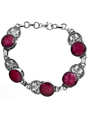 Faceted Ruby Bracelet