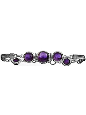 Sterling Bracelet with Gems