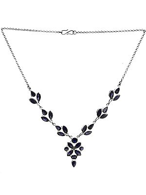 Faceted Iolite Necklace