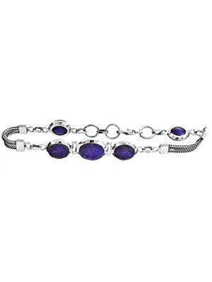 Sterling Bracelet with Gems