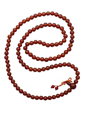 Carnelian Chanting Rosary (Mala) of 108 Beads