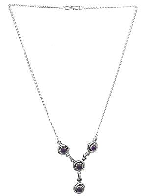Sterling Necklace with Black Onyx Stone