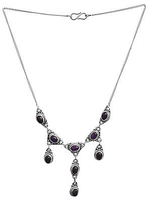 Sterling Necklace with Gems | Amethyst Necklaces